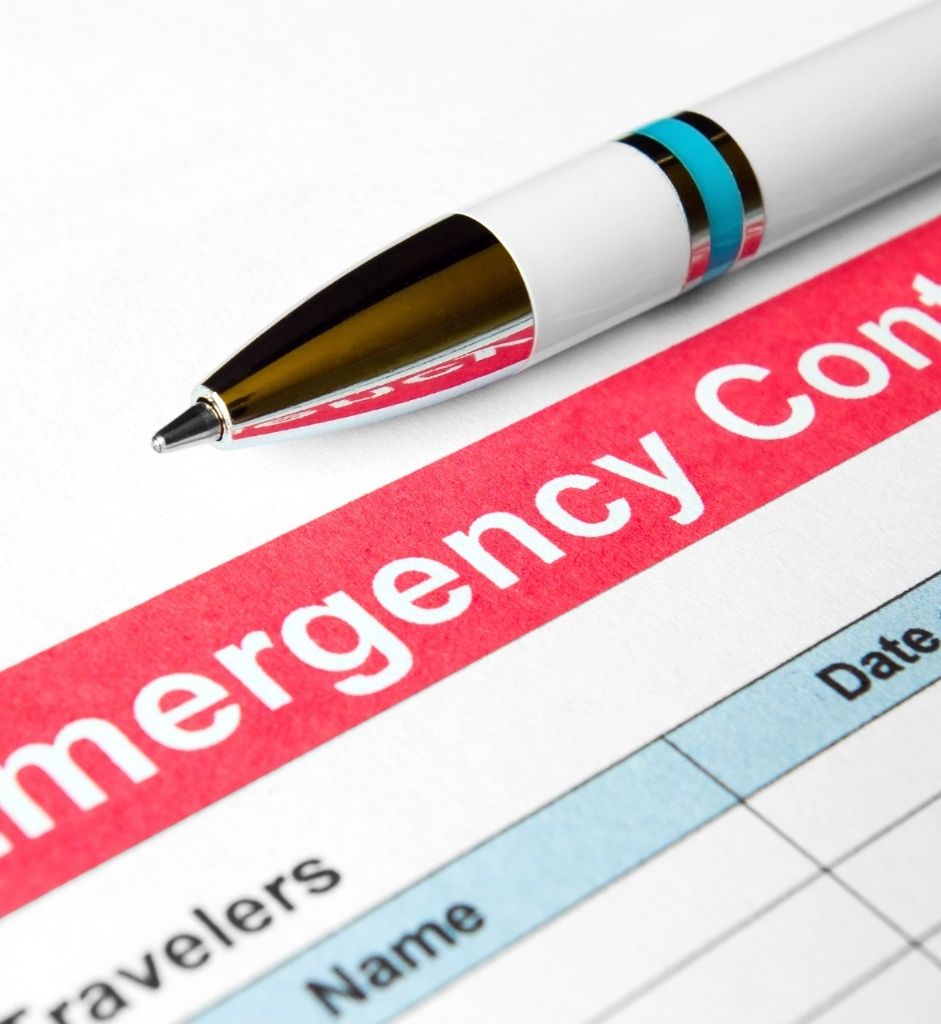 Emergency Information to Hand in PamIT